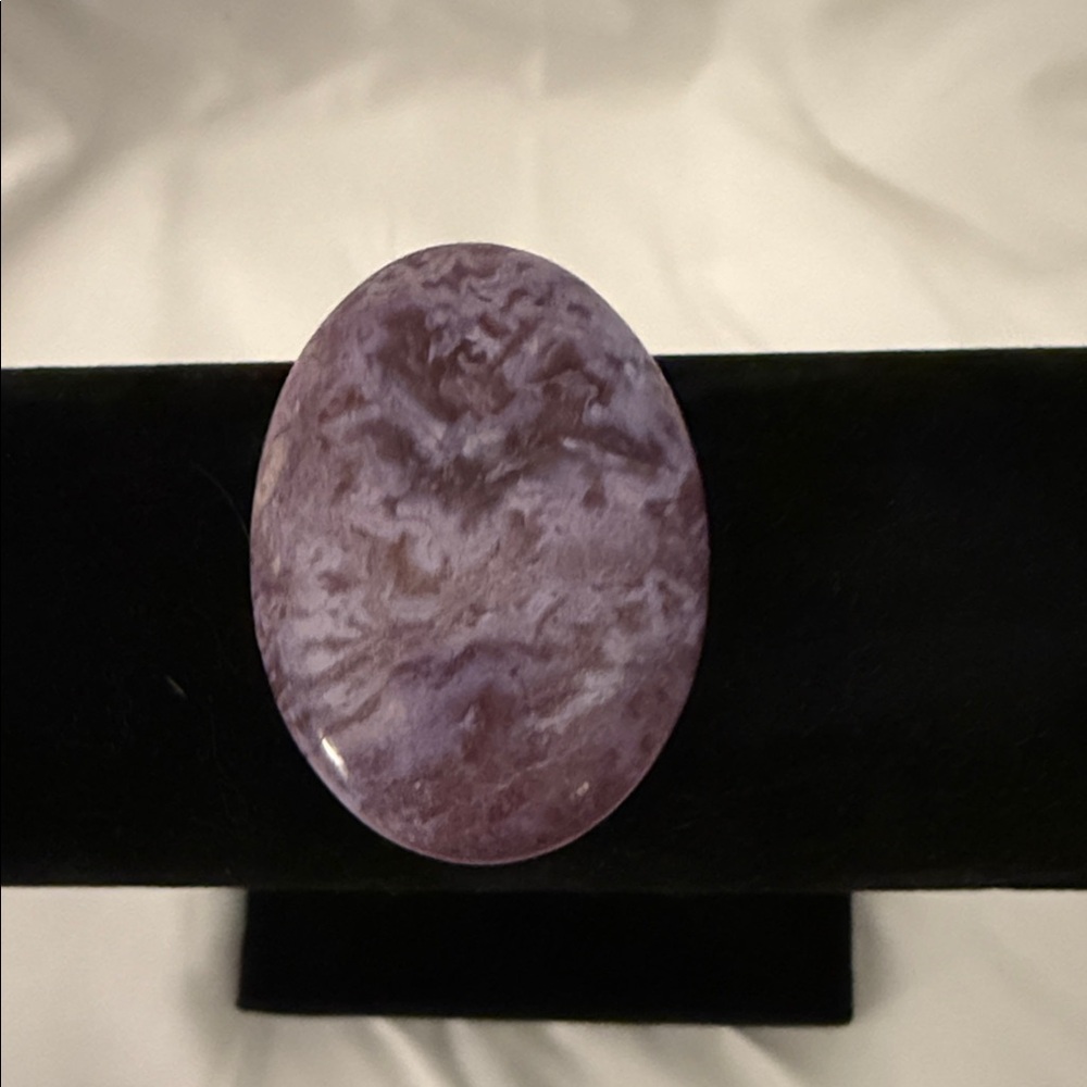 Purple Oval Stone Pendant